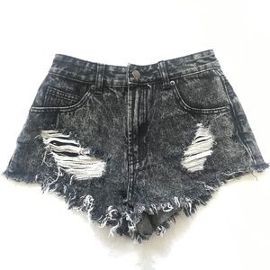 Forever 21 High Waisted Distressed Shorts